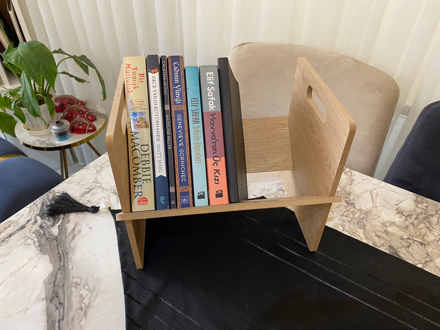 Axolotl Desktop Bookshelf Mini Shelf Desktop Book Organizer 30cm Mraf-1 safir